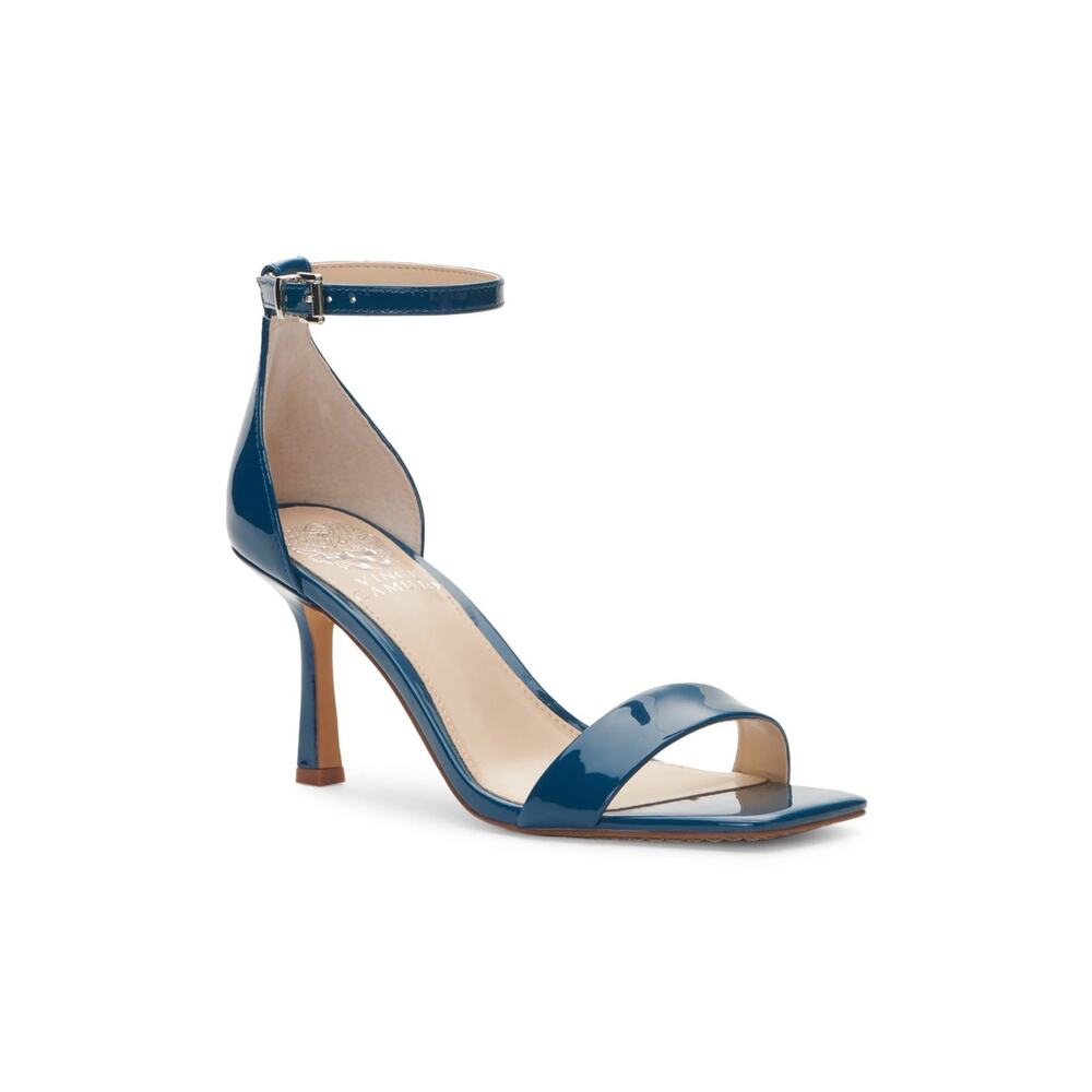 New Vince Camuto Enella Ankle Strap Sandal in Mediterranean Soft Patent Size 8